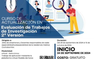 CURSO DE ACTUALIZACIÓN EN Evaluación de Trabajos de Investigación  2° Versión