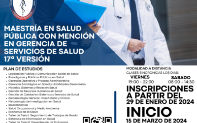 MAESTRÍA EN SALUD PÚBLICA CON MENCIÓN EN GERENCIA DE SERVICIOS DE SALUD 17ª VERSIÓN