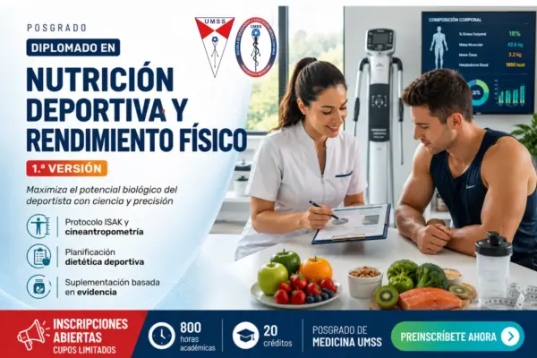 DIPLOMADO EN NUTRICIÓN DEPORTIVA Y RENDIMIENTO FÍSICO 1.ª VERSIÓN